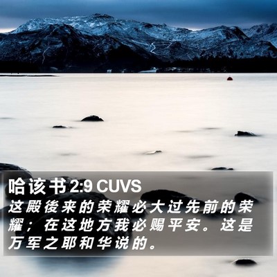 哈 该 书 2:9 CUVS Bible Verse Image