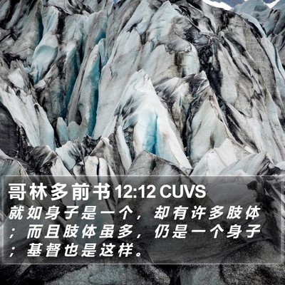 哥 林 多 前 书 12:12 CUVS Bible Verse Image