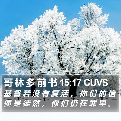 哥 林 多 前 书 15:17 CUVS Bible Verse Image