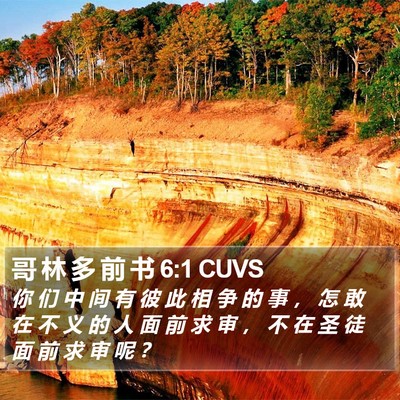 哥 林 多 前 书 6:1 CUVS Bible Verse Image