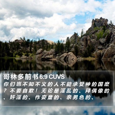 哥 林 多 前 书 6:9 CUVS Bible Verse Image