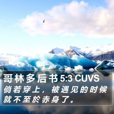 哥 林 多 后 书 5:3 CUVS Bible Verse Image