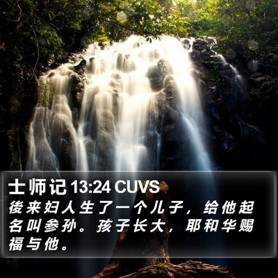 士 师 记 13:24 CUVS Bible Verse Image