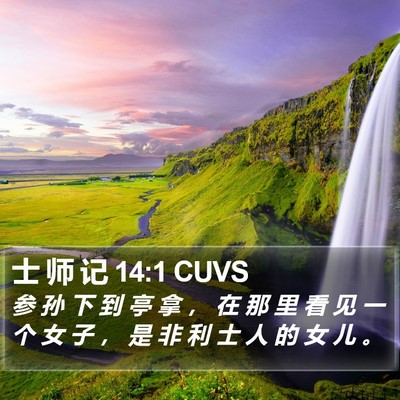 士 师 记 14:1 CUVS Bible Verse Image