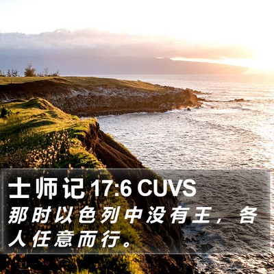 士 师 记 17:6 CUVS Bible Verse Image