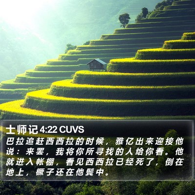 士 师 记 4:22 CUVS Bible Verse Image