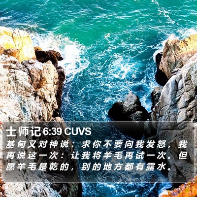 士 师 记 6:39 CUVS Bible Verse Image