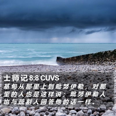 士 师 记 8:8 CUVS Bible Verse Image