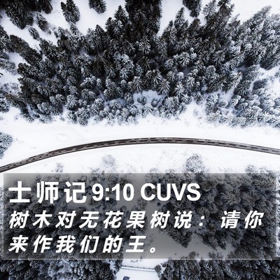 士 师 记 9:10 CUVS Bible Verse Image