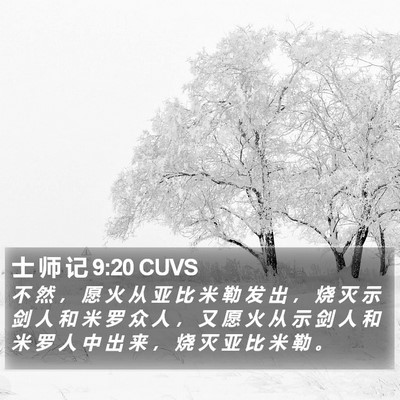 士 师 记 9:20 CUVS Bible Verse Image