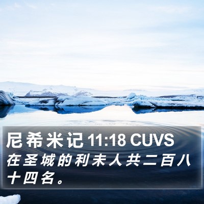 尼 希 米 记 11:18 CUVS Bible Verse Image