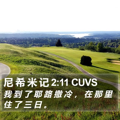 尼 希 米 记 2:11 CUVS Bible Verse Image