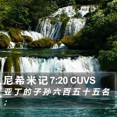 尼 希 米 记 7:20 CUVS Bible Verse Image