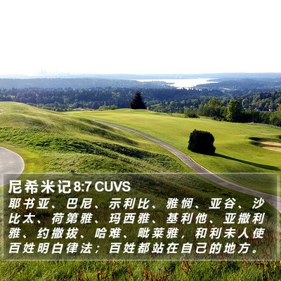 尼 希 米 记 8:7 CUVS Bible Verse Image