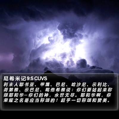 尼 希 米 记 9:5 CUVS Bible Verse Image