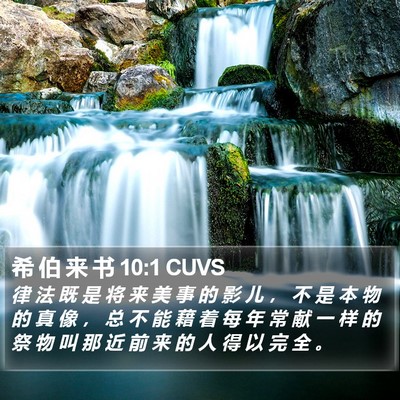 希 伯 来 书 10:1 CUVS Bible Verse Image