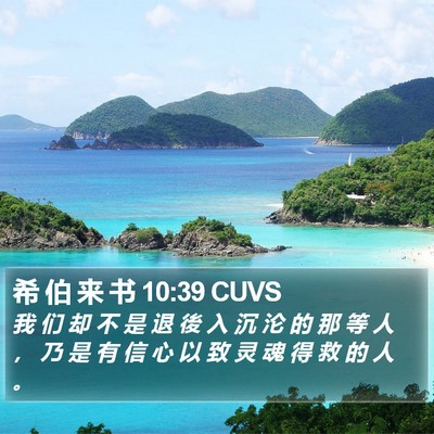 希 伯 来 书 10:39 CUVS Bible Verse Image