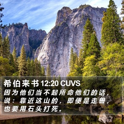 希 伯 来 书 12:20 CUVS Bible Verse Image