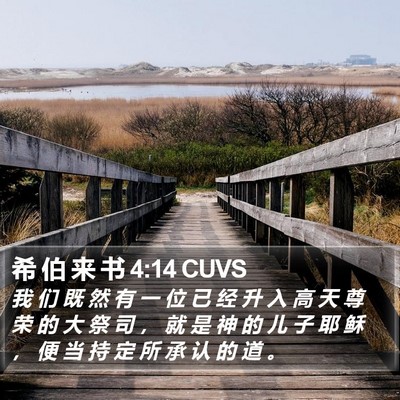希 伯 来 书 4:14 CUVS Bible Verse Image