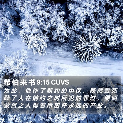 希 伯 来 书 9:15 CUVS Bible Verse Image