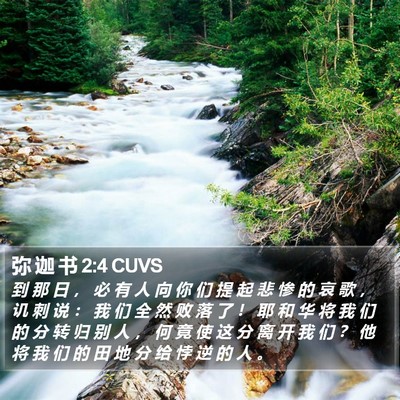 弥 迦 书 2:4 CUVS Bible Verse Image