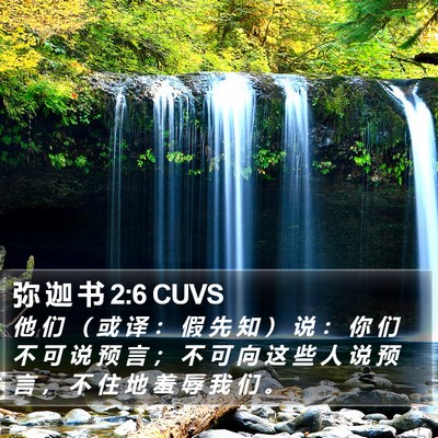 弥 迦 书 2:6 CUVS Bible Verse Image