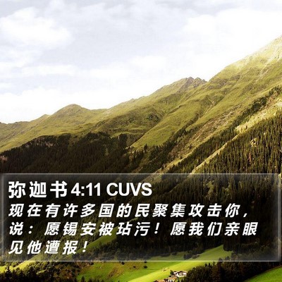 弥 迦 书 4:11 CUVS Bible Verse Image
