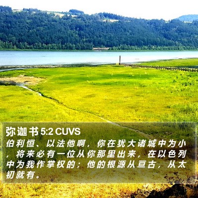 弥 迦 书 5:2 CUVS Bible Verse Image