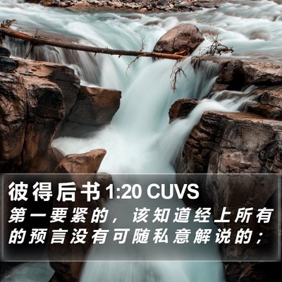 彼 得 后 书 1:20 CUVS Bible Verse Image