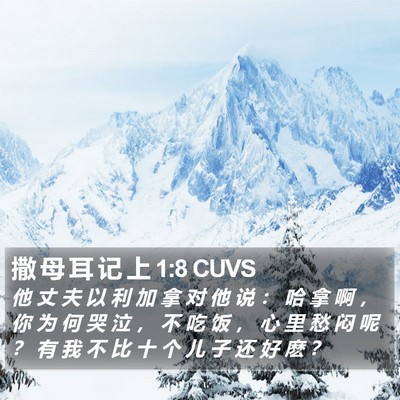 撒 母 耳 记 上 1:8 CUVS Bible Verse Image
