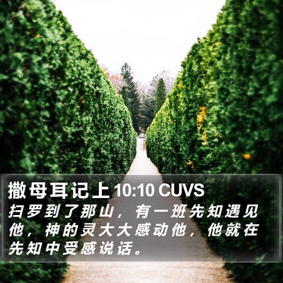 撒 母 耳 记 上 10:10 CUVS Bible Verse Image