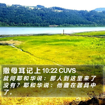 撒 母 耳 记 上 10:22 CUVS Bible Verse Image