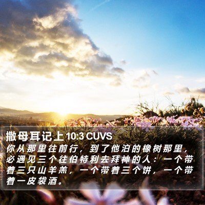 撒 母 耳 记 上 10:3 CUVS Bible Verse Image