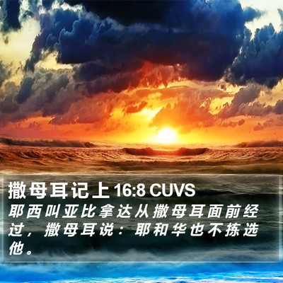 撒 母 耳 记 上 16:8 CUVS Bible Verse Image