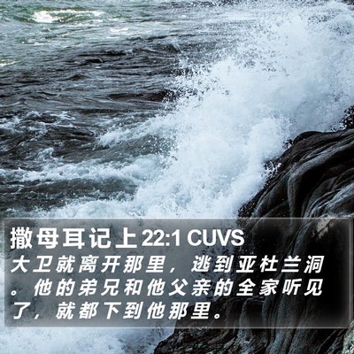 撒 母 耳 记 上 22:1 CUVS Bible Verse Image