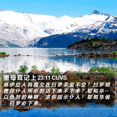 撒 母 耳 记 上 23:11 CUVS Bible Verse Image