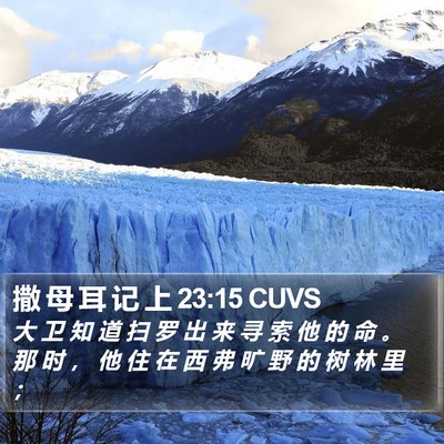 撒 母 耳 记 上 23:15 CUVS Bible Verse Image