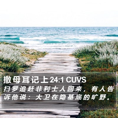 撒 母 耳 记 上 24:1 CUVS Bible Verse Image