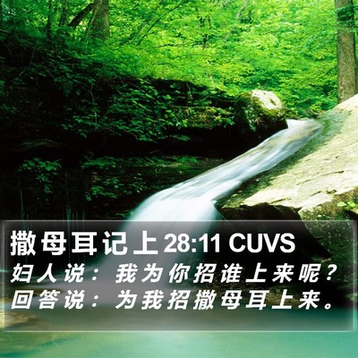 撒 母 耳 记 上 28:11 CUVS Bible Verse Image
