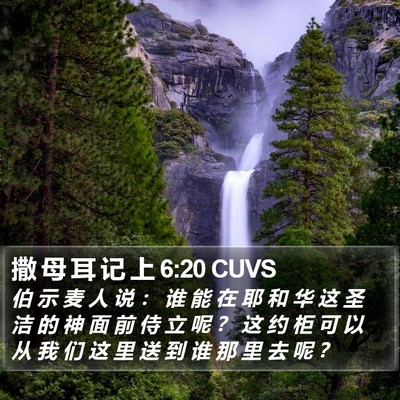 撒 母 耳 记 上 6:20 CUVS Bible Verse Image