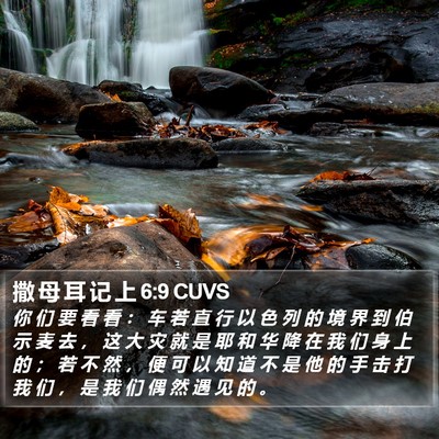 撒 母 耳 记 上 6:9 CUVS Bible Verse Image