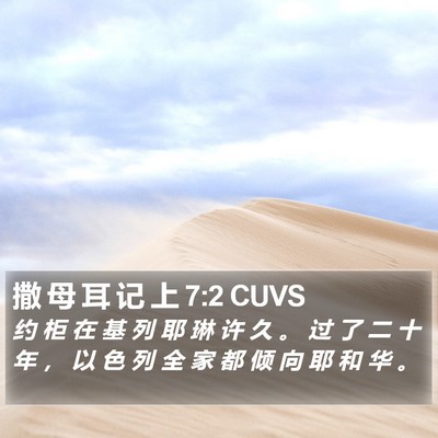 撒 母 耳 记 上 7:2 CUVS Bible Verse Image