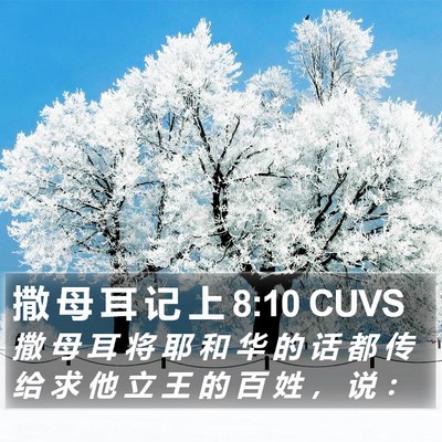 撒 母 耳 记 上 8:10 CUVS Bible Verse Image