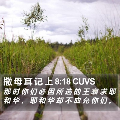 撒 母 耳 记 上 8:18 CUVS Bible Verse Image