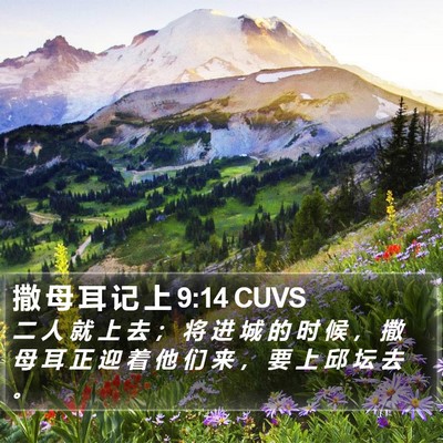 撒 母 耳 记 上 9:14 CUVS Bible Verse Image