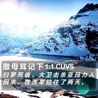 撒 母 耳 记 下 1:1 CUVS Bible Verse Image