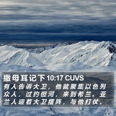 撒 母 耳 记 下 10:17 CUVS Bible Verse Image