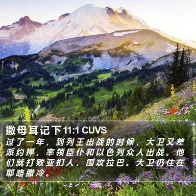 撒 母 耳 记 下 11:1 CUVS Bible Verse Image