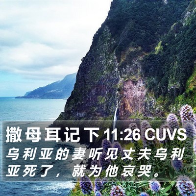 撒 母 耳 记 下 11:26 CUVS Bible Verse Image