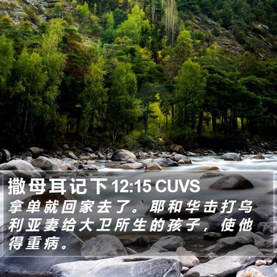 撒 母 耳 记 下 12:15 CUVS Bible Verse Image